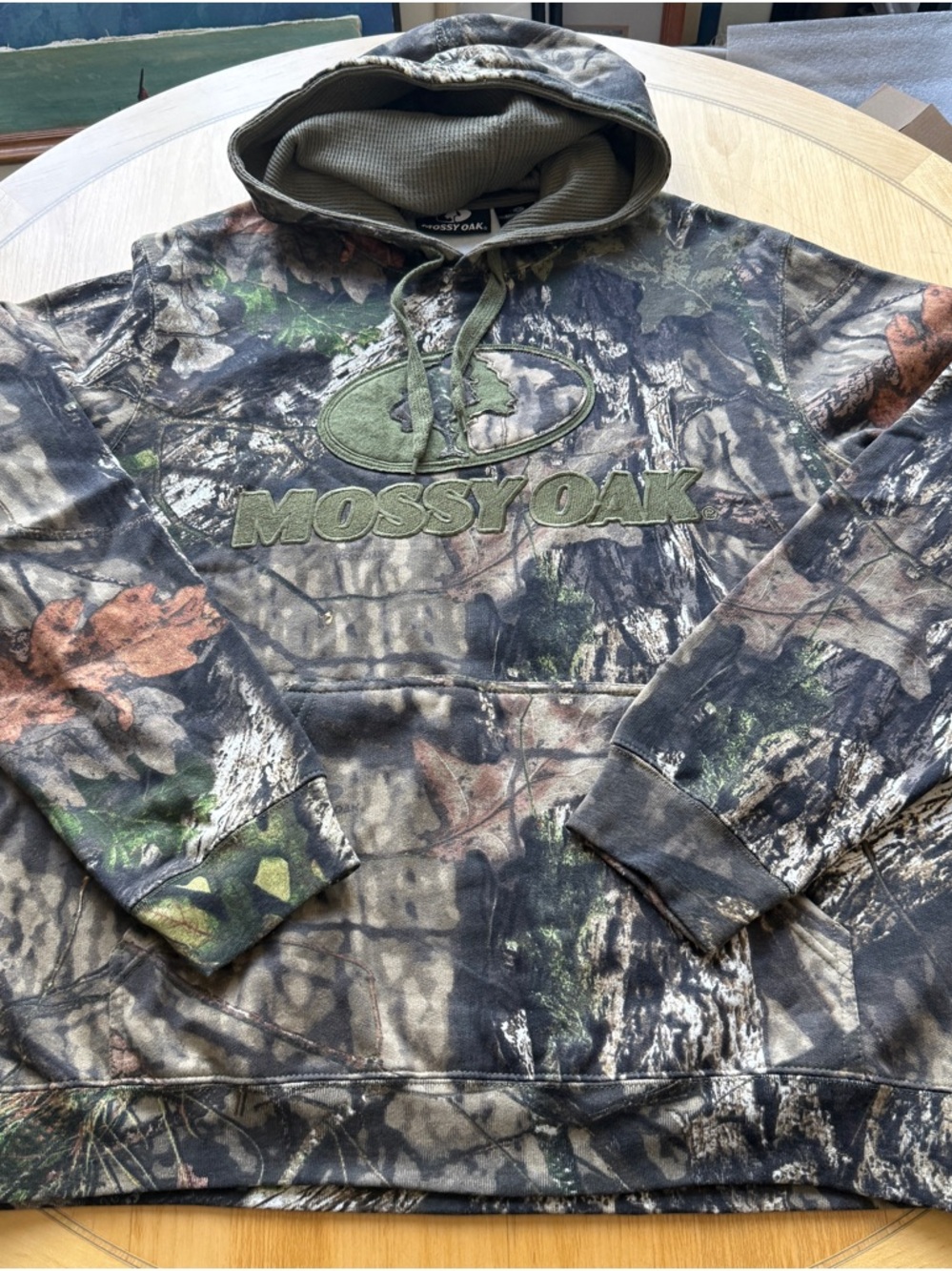 Mossy Oak Camo Hoodie 2XL Hunting Real Tree Pullover Fleece